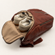 Cork Padel Leather Bag (Brown/Silver)
