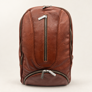 Cork Padel Leather Bag (Brown/Silver)