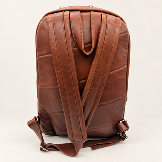 Cork Padel Leather Bag (Brown/Silver)