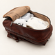 Cork Padel Leather Bag (Brown/Silver)